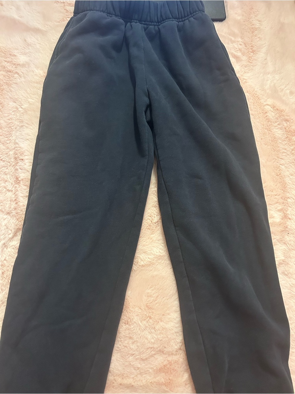 Oak and fort Navy Fleece Sweatpants - Cozy Elastic Waist Bottoms